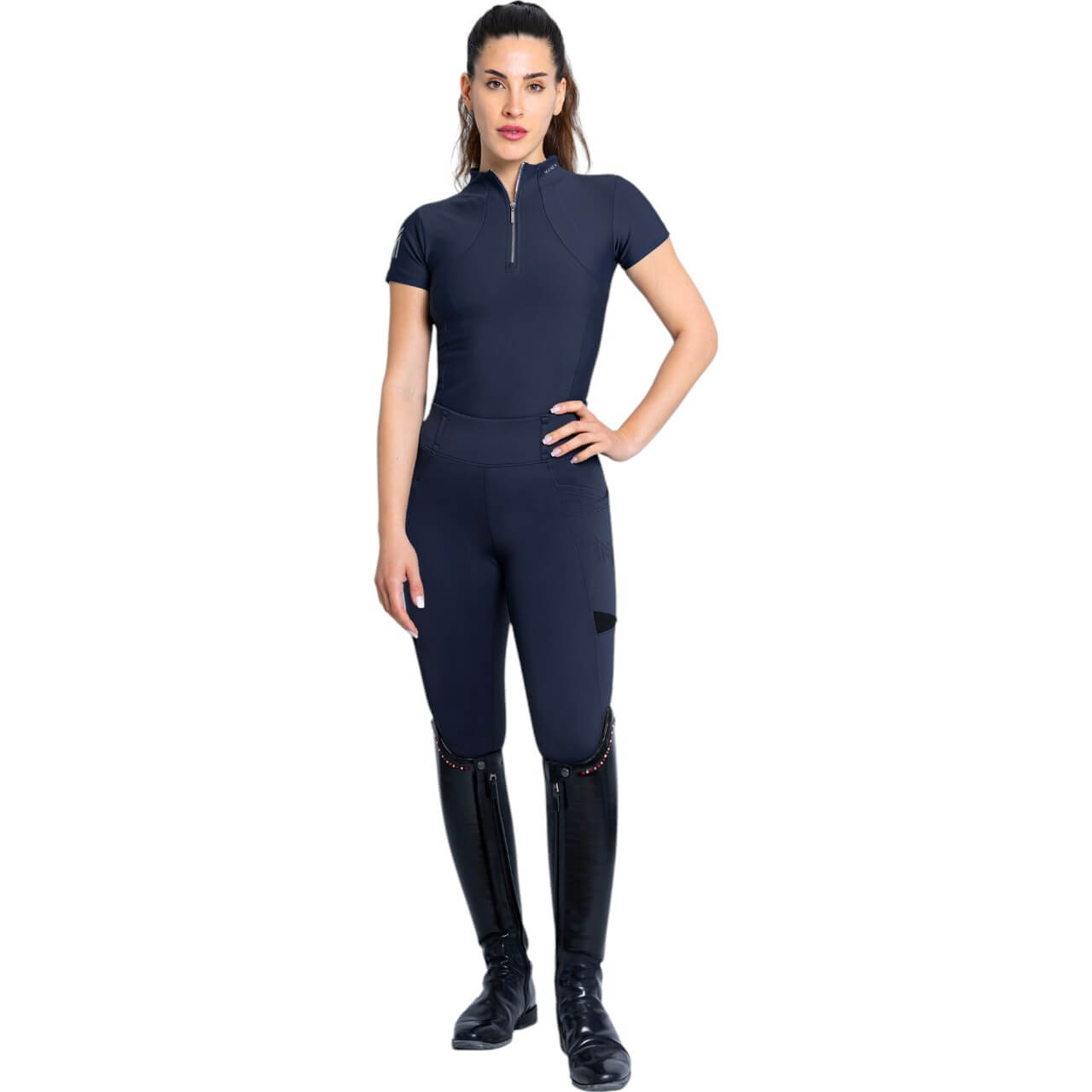 Reitleggings Damen Full-Grip Tech Damenreitleggings