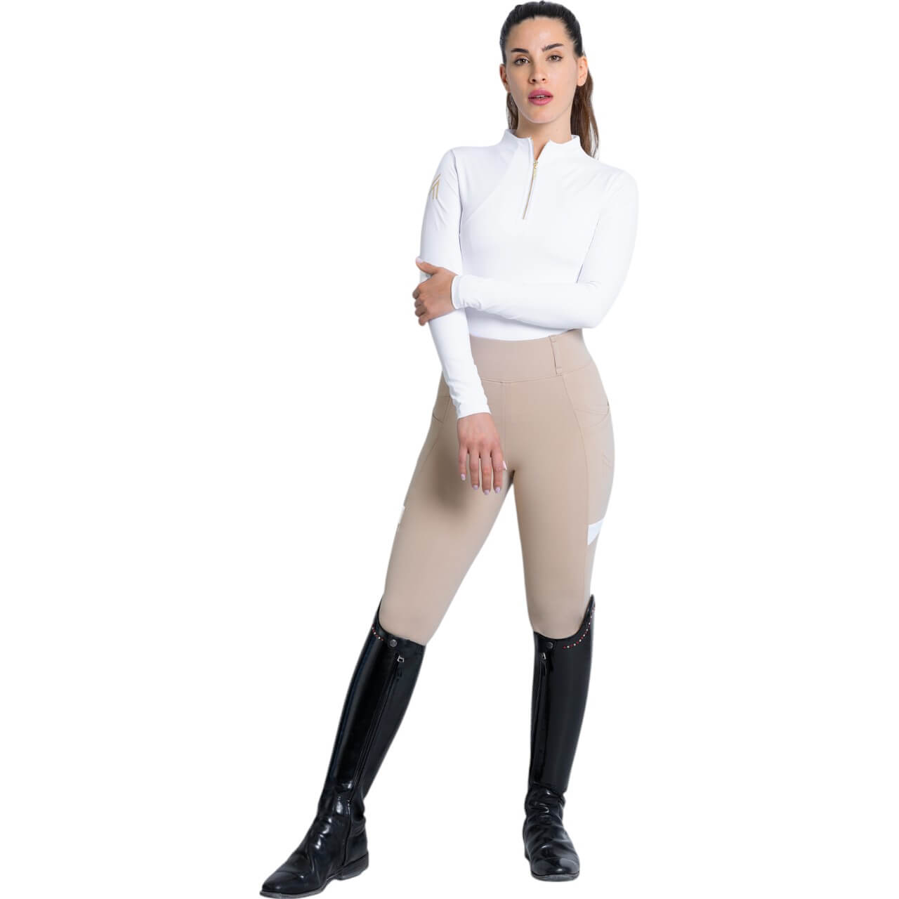Reitleggings Damen Full-Grip Tech Damenreitleggings