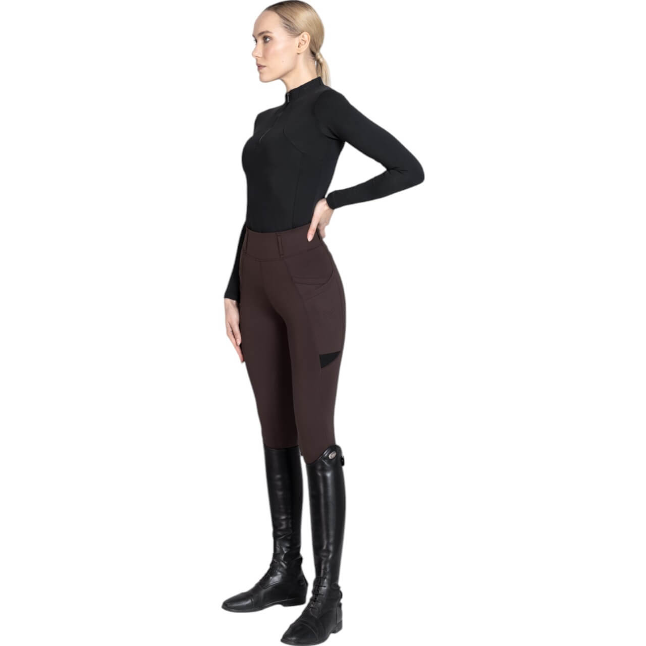 Reitleggings Damen Full-Grip Tech Damenreitleggings