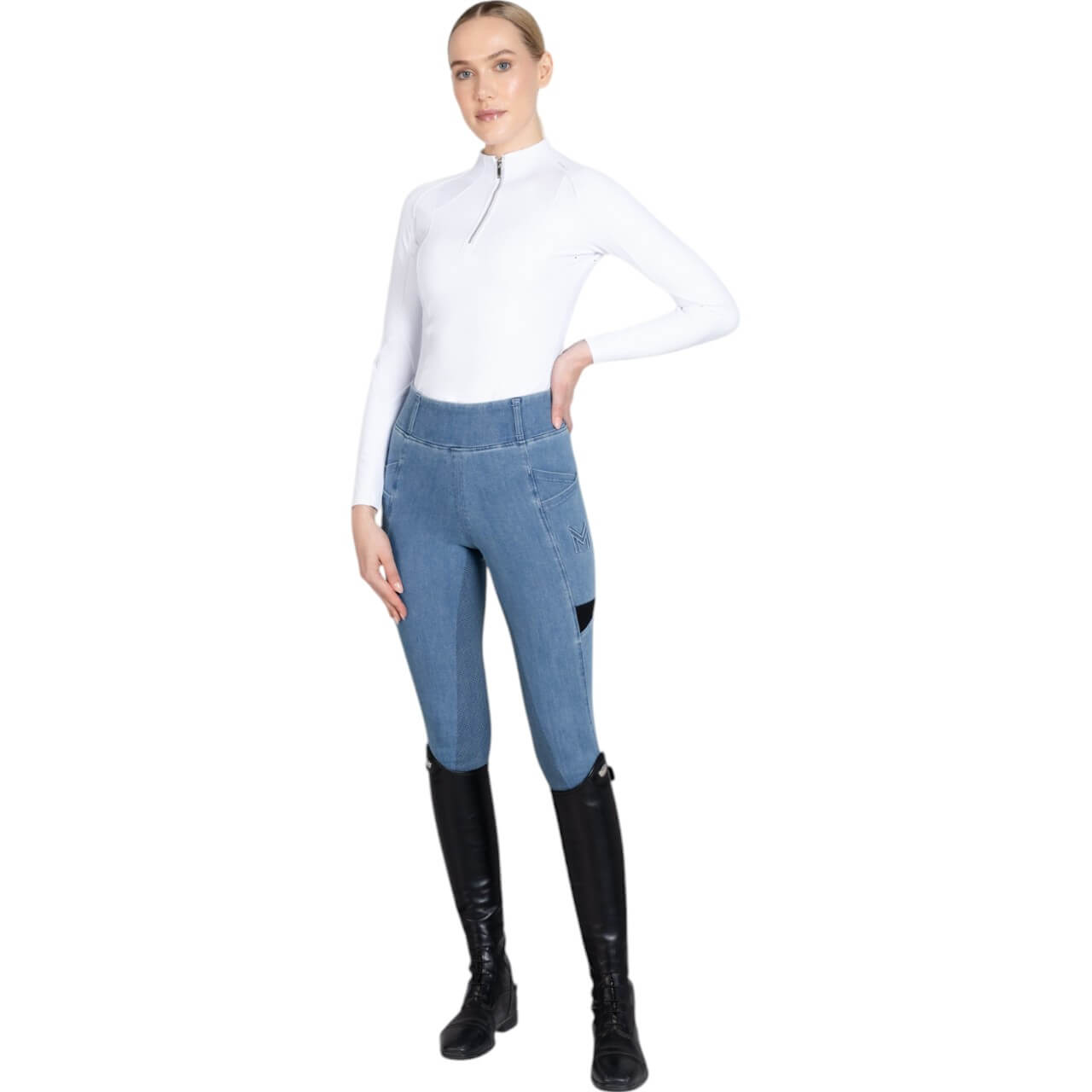 Reitleggings Damen Full-Grip Tech Damenreitleggings