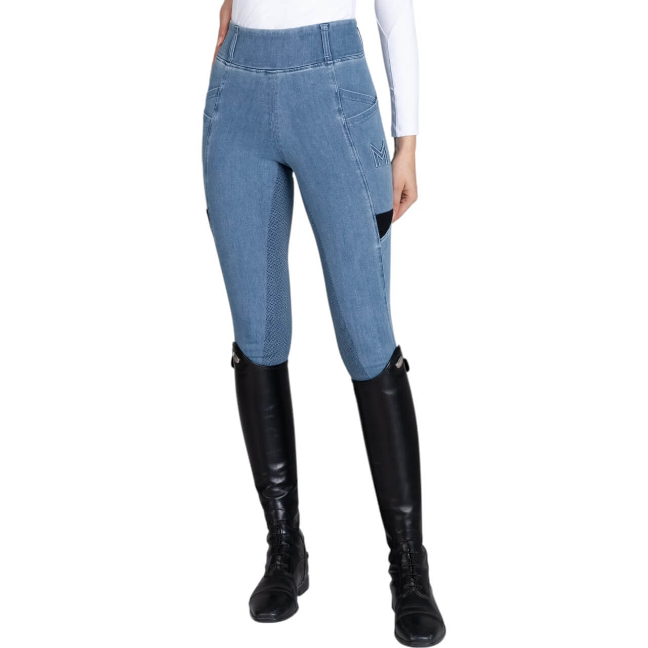 Reitleggings Damen Full-Grip Tech Damenreitleggings