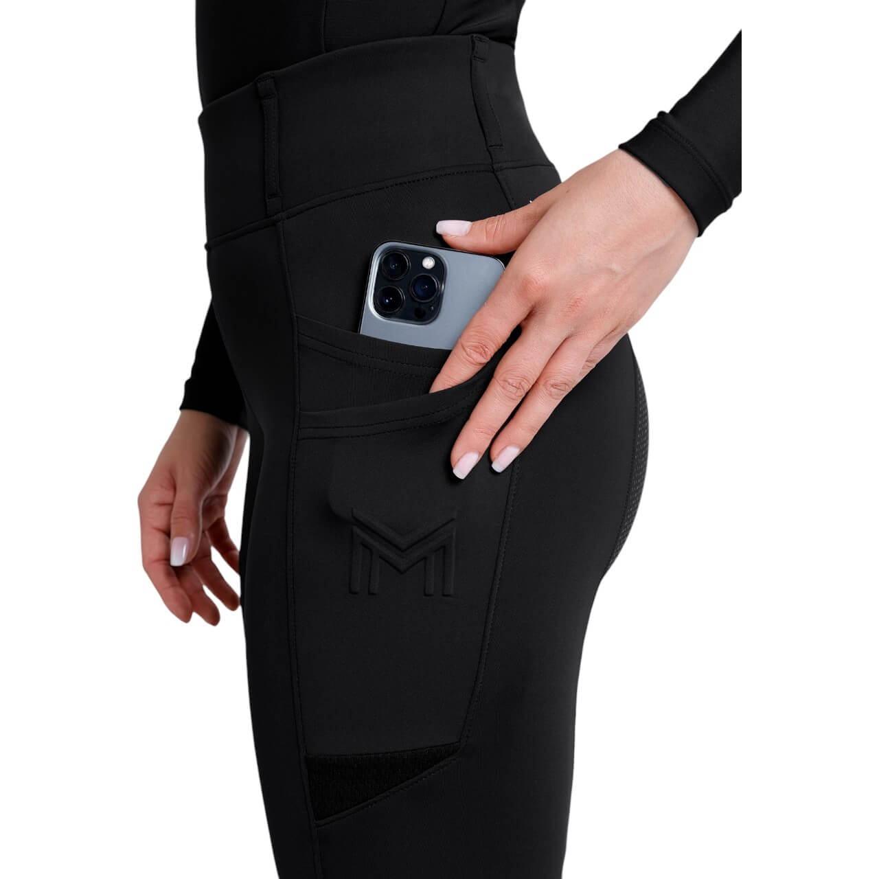 Reitleggings Damen Full-Grip Tech Damenreitleggings
