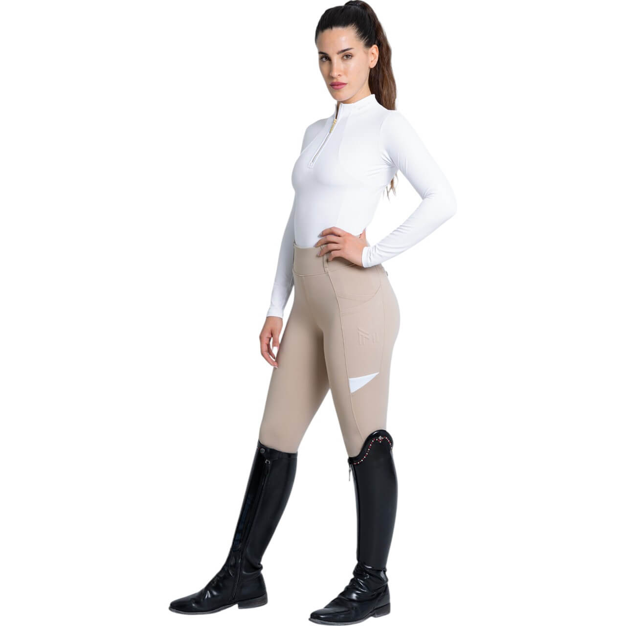 Reitleggings Damen Full-Grip Tech Damenreitleggings