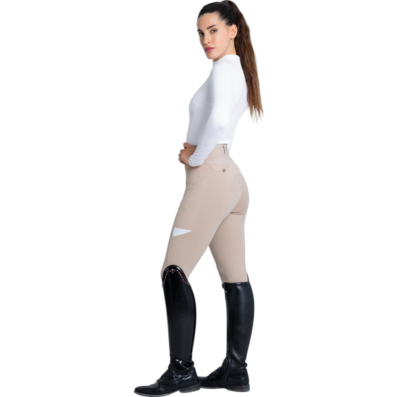 Reitleggings Damen Full-Grip Tech Damenreitleggings
