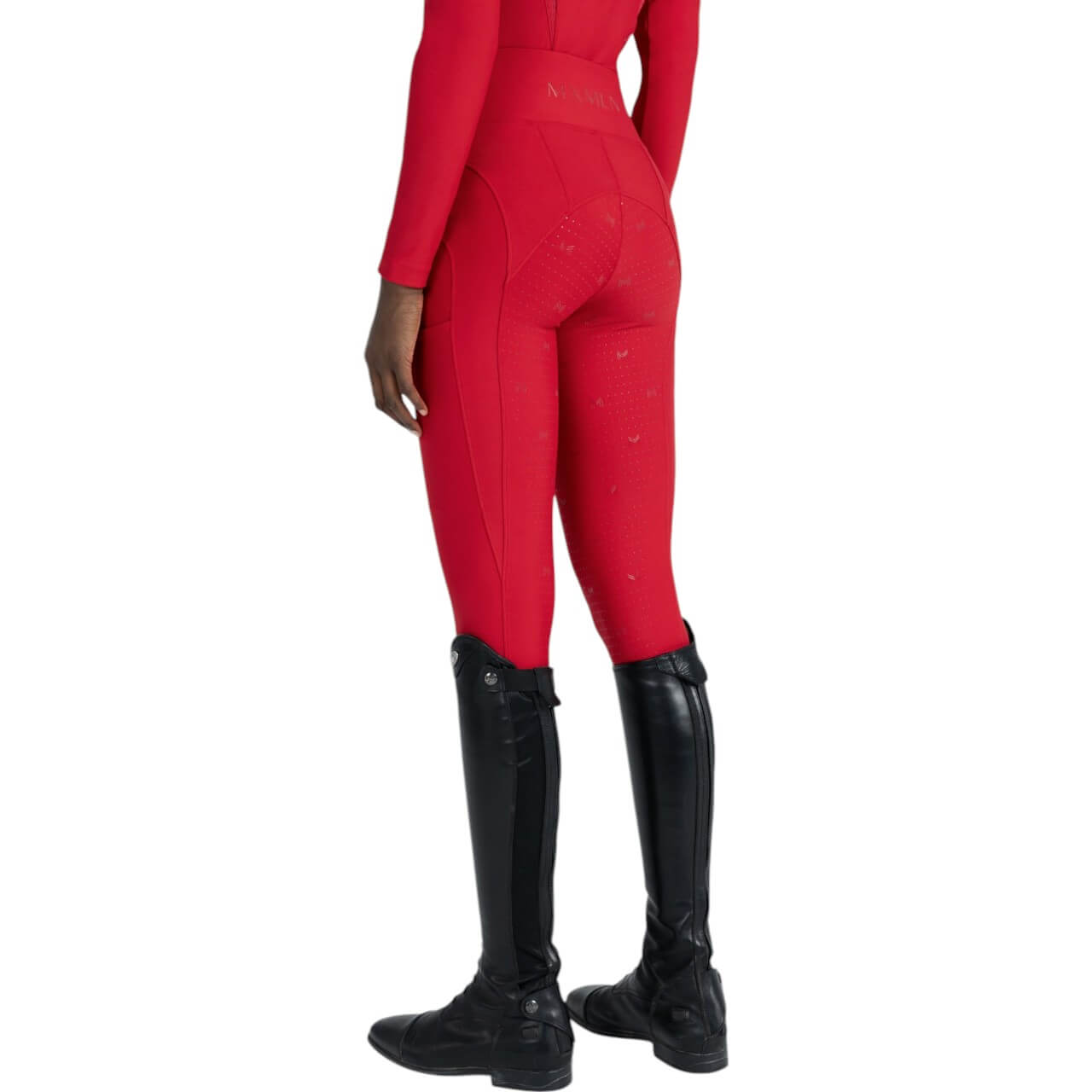 Reitleggings Damen Full-Grip Outline Damenreitleggings