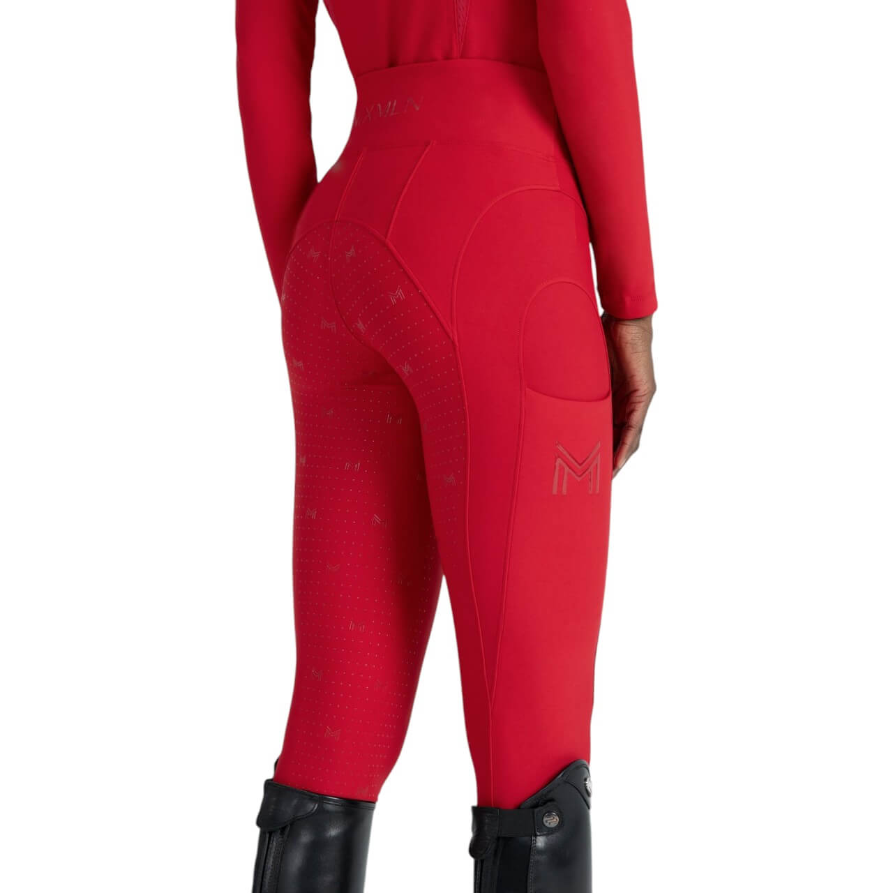 Reitleggings Damen Full-Grip Outline Damenreitleggings