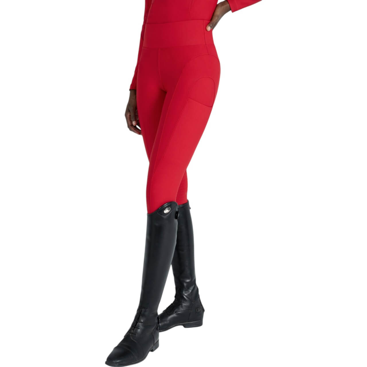 Reitleggings Damen Full-Grip Outline Damenreitleggings