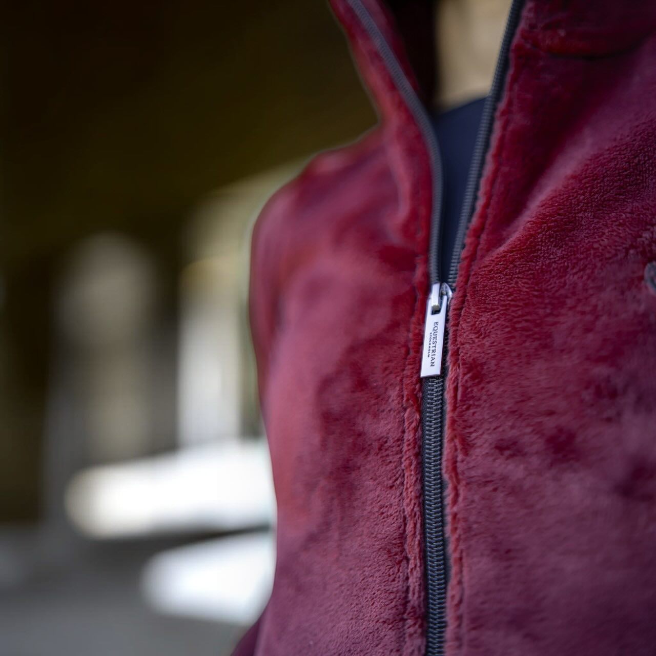 Fleecejacke Damen Velvet Merlot Teddy Jacke