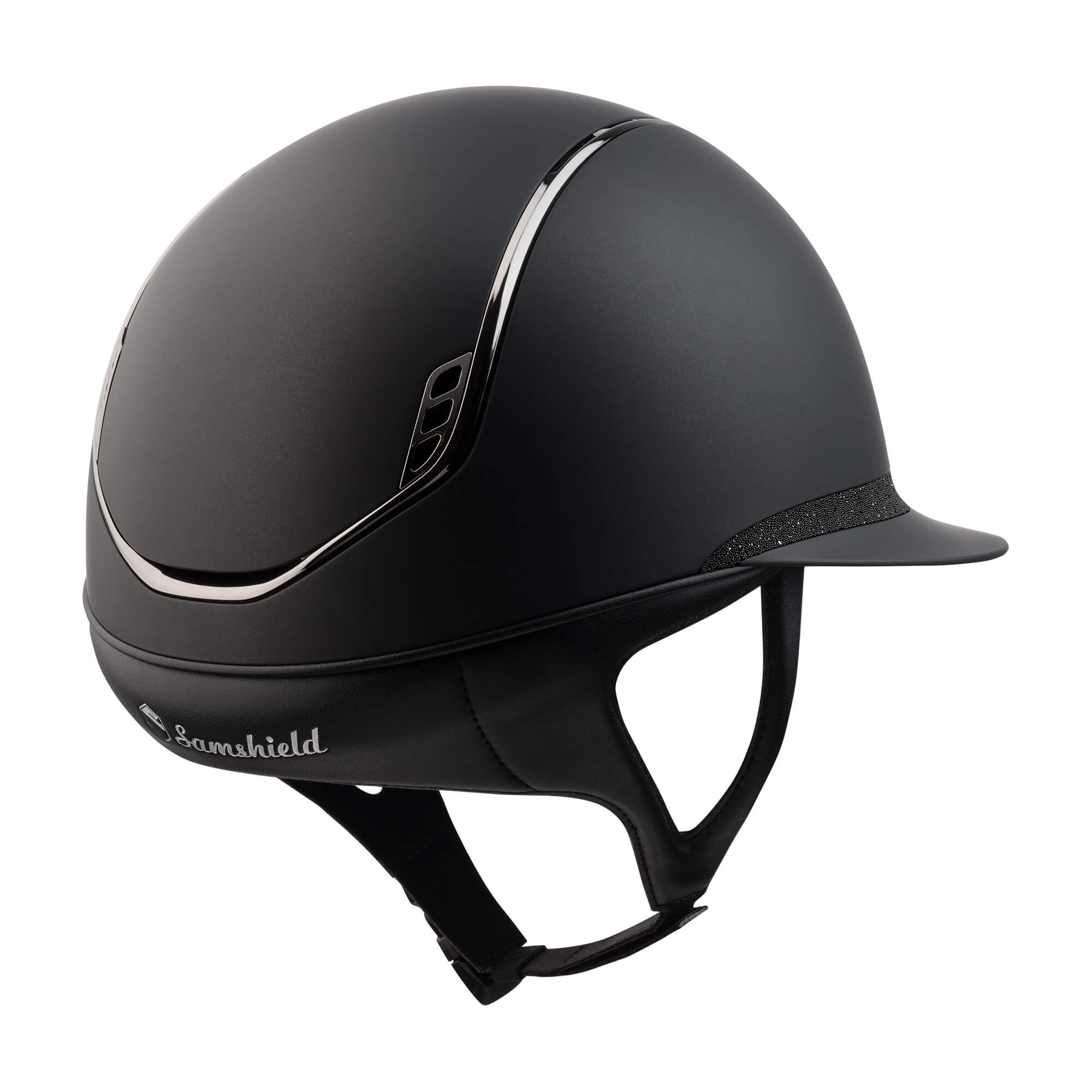 Reithelm Miss Shield Shadowmatt 2.0 Black Crystal Fabric Black