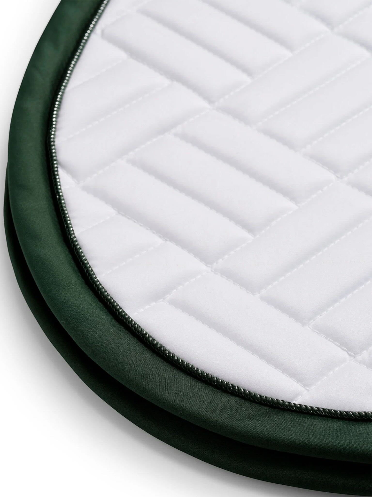 Springschabracke Modern White Sycamore Green Schabracke