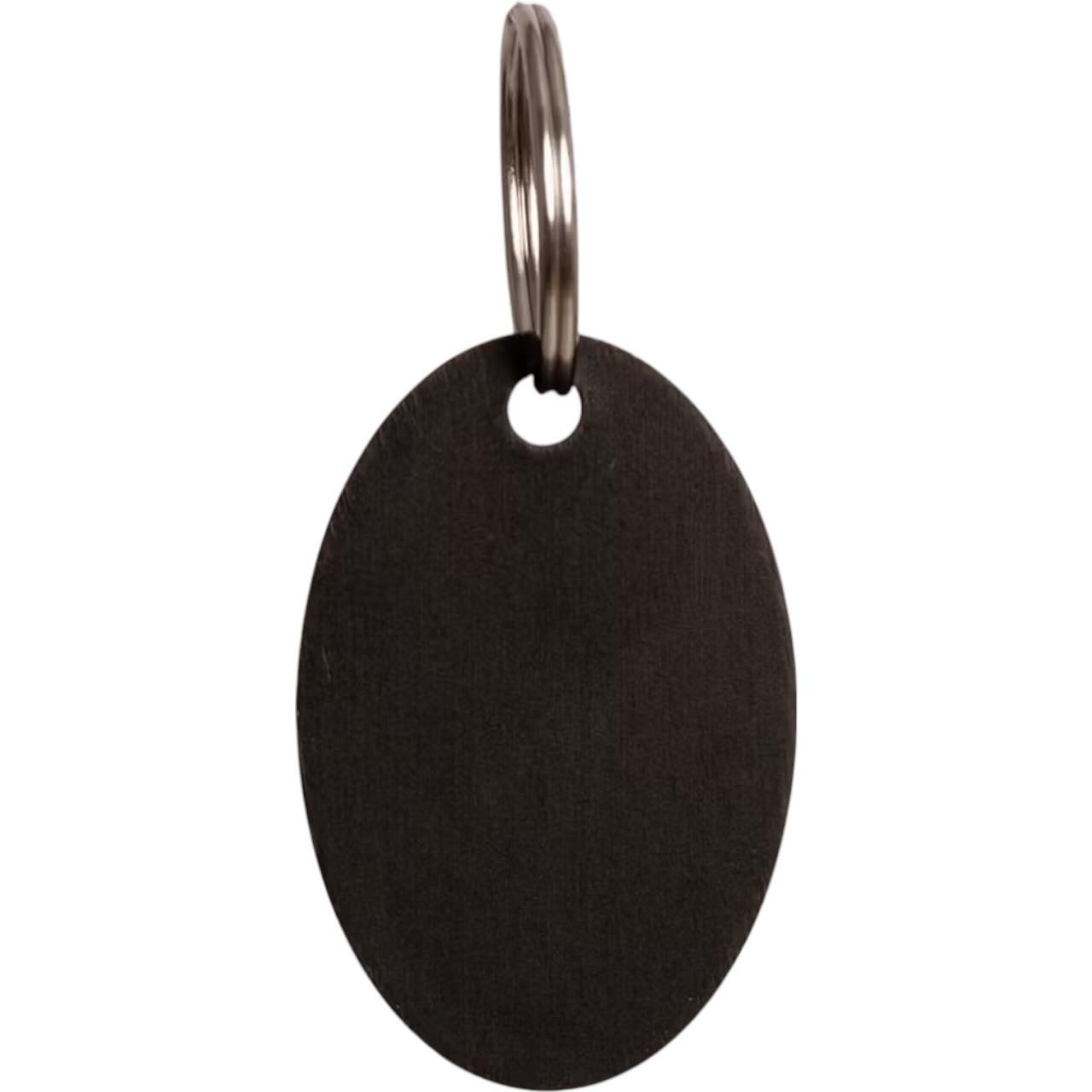 Namensplakette Oval Anhänger