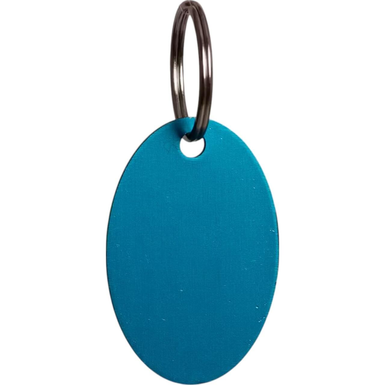 Namensplakette Oval Anhänger