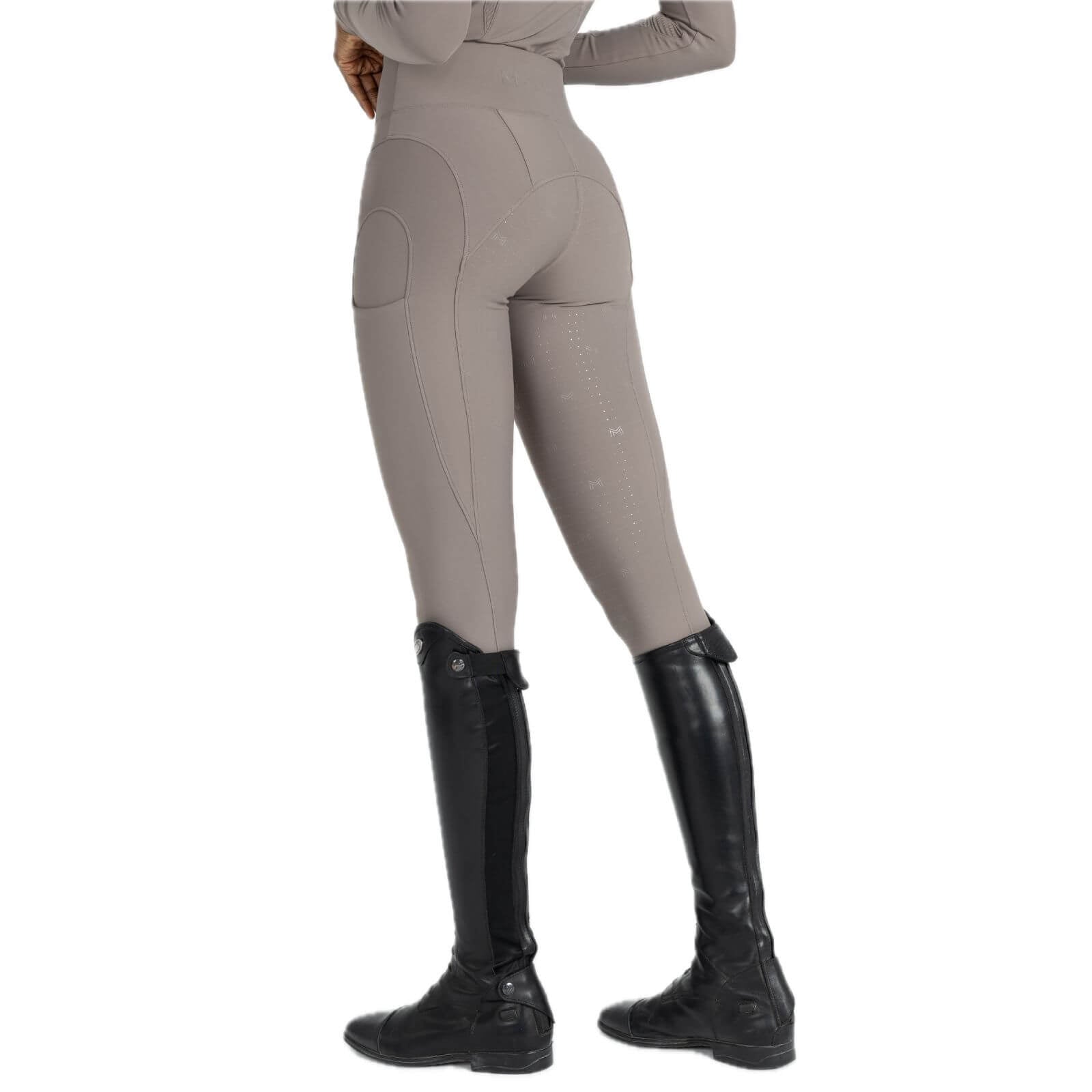 Reitleggings Damen Full-Grip Outline Damenreitleggings