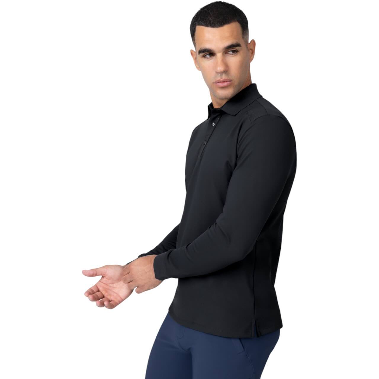 Polo-Shirt Herren Langarm Volt Shirt