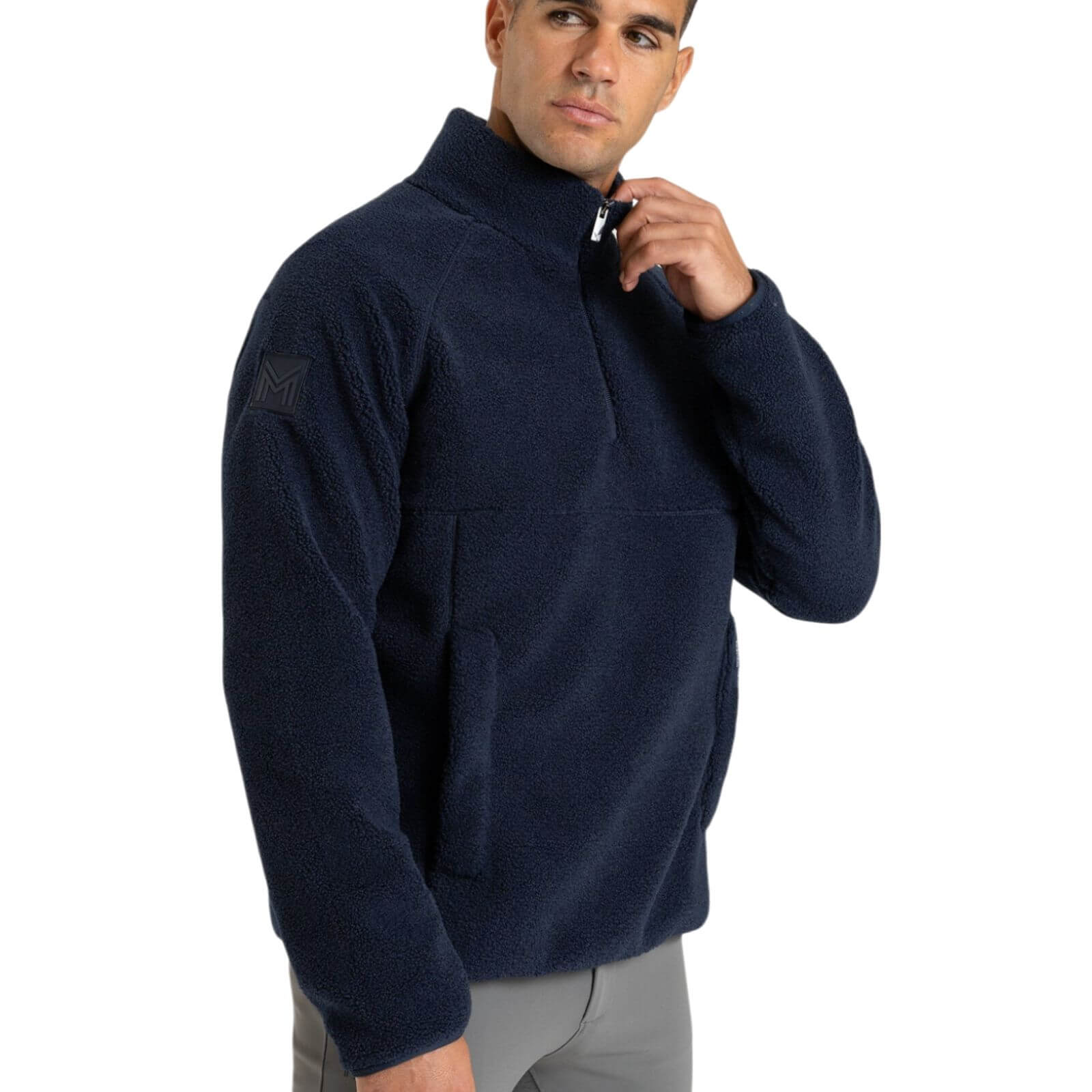 Pullover Unisex Clan Teddy Halfzip Hoodie