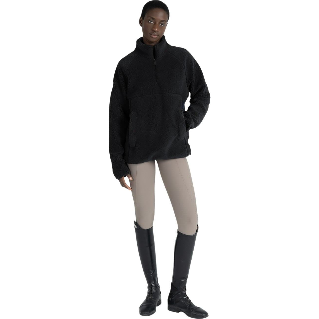Pullover Unisex Clan Teddy Halfzip Hoodie