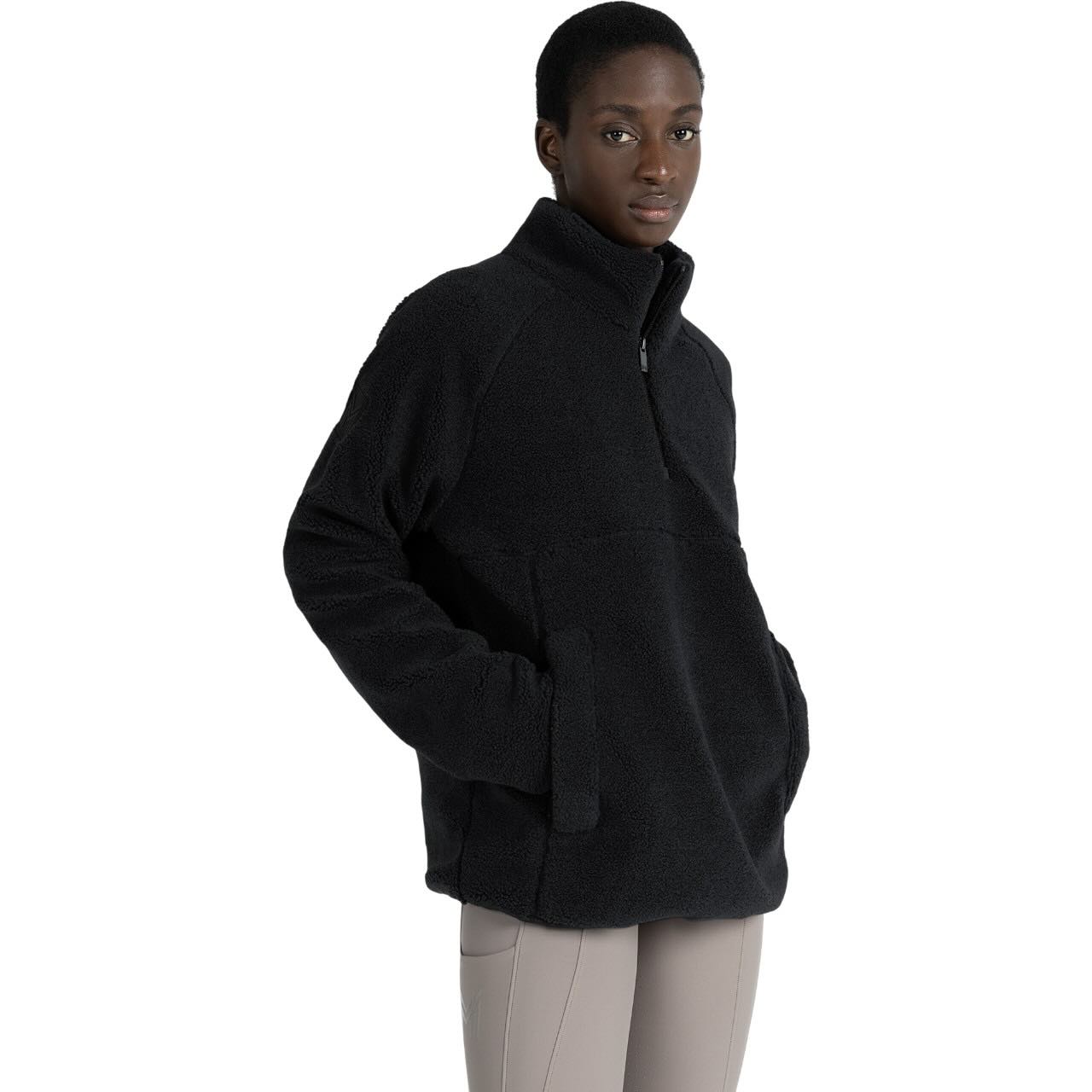 Pullover Unisex Clan Teddy Halfzip Hoodie