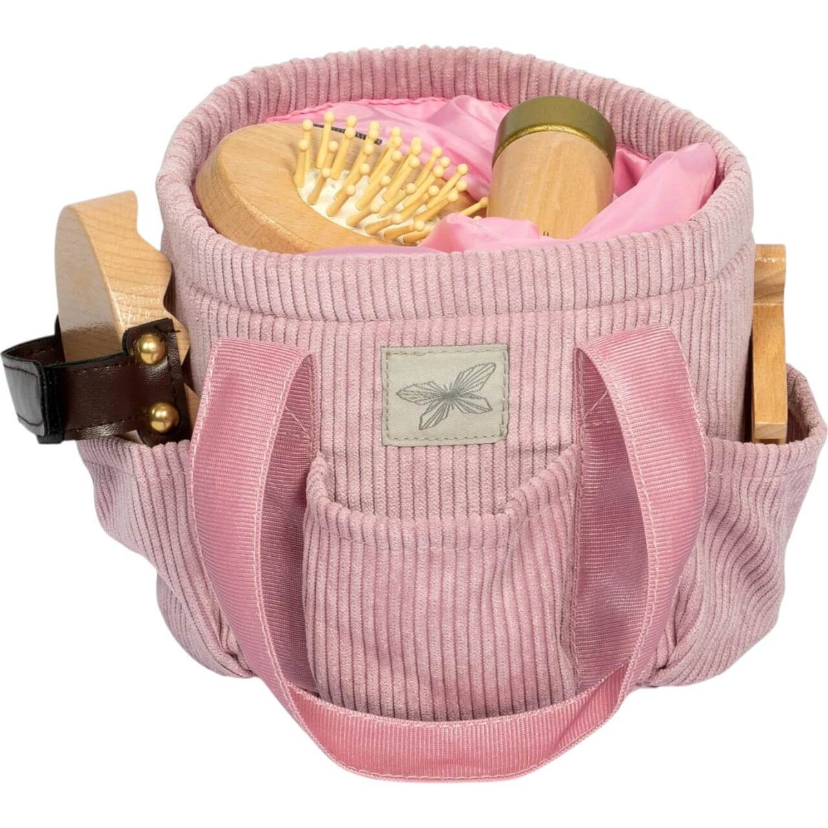 byAstrup Putztasche Corduroy Hobby Horse Tasche, Rosa, Produkt allein mit Zubehör.
