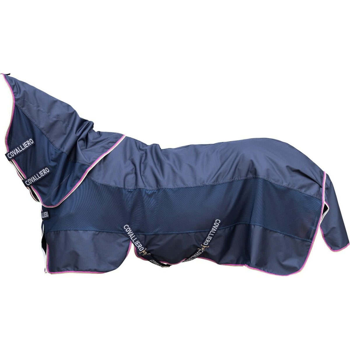 Covalliero Regendecke FS 2026 Kombidecke, Dark Navy, Produkt allein auf weißem Hintergrund.
