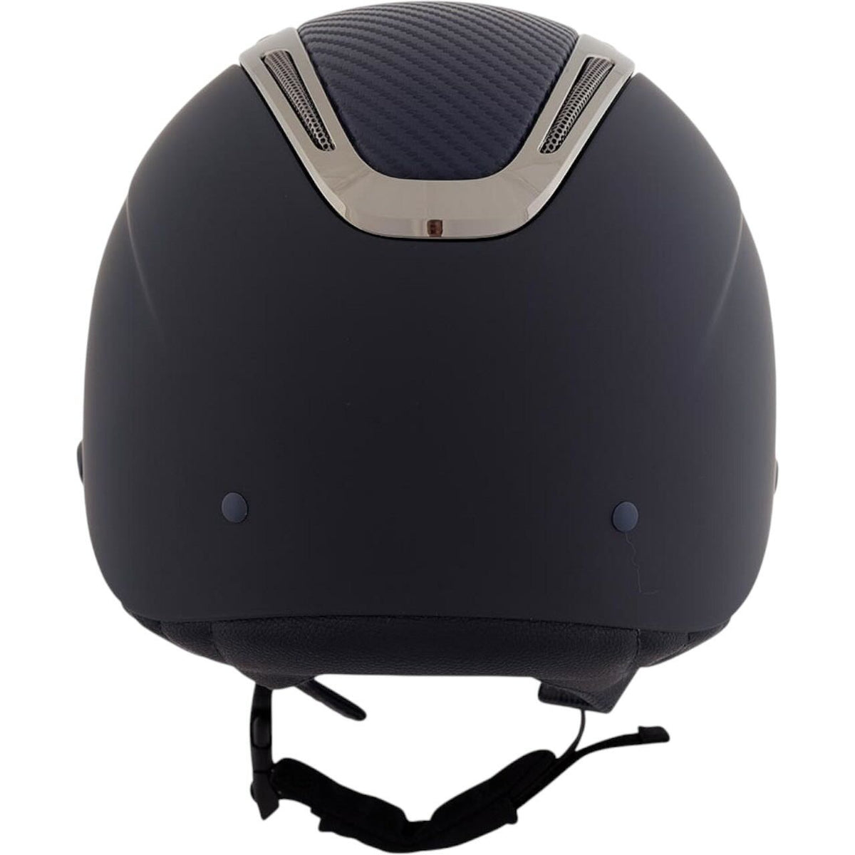 Reithelm Zeta Sport Helm, Dunkelblau, Produkt allein auf weißem Hintergrund.
