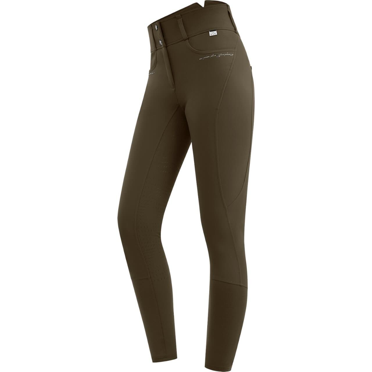 Reithose Damen Full-Grip Mathilda Glam High Waist Damenreithose Vollbesatz