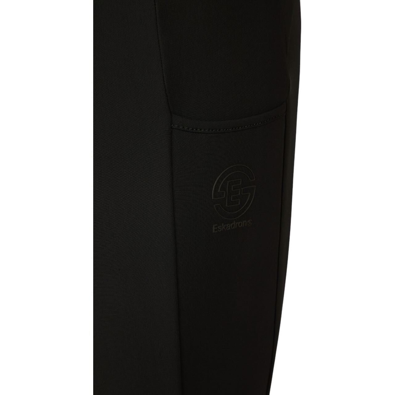 Eskadron Reitleggings Damen Full-Grip Cosy Dynamic 2025 Leggings, Schwarz, Detailaufnahme.