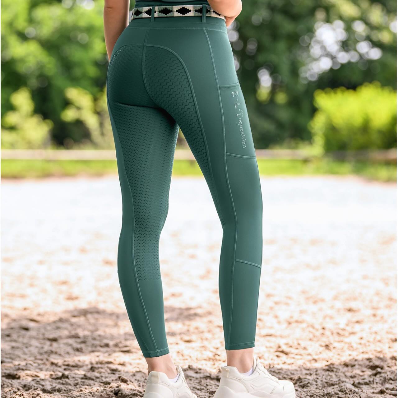 Reitleggings Damen Full-Grip Ella Glam Damenreitleggings