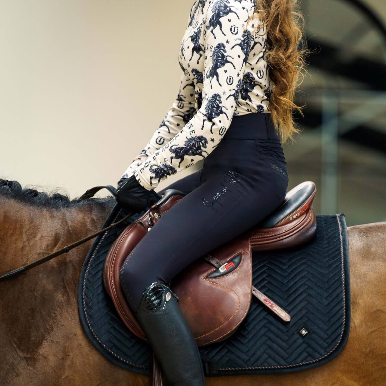 Reitleggings Damen Full-Grip IRHShiny Sparks Classic Damenleggings