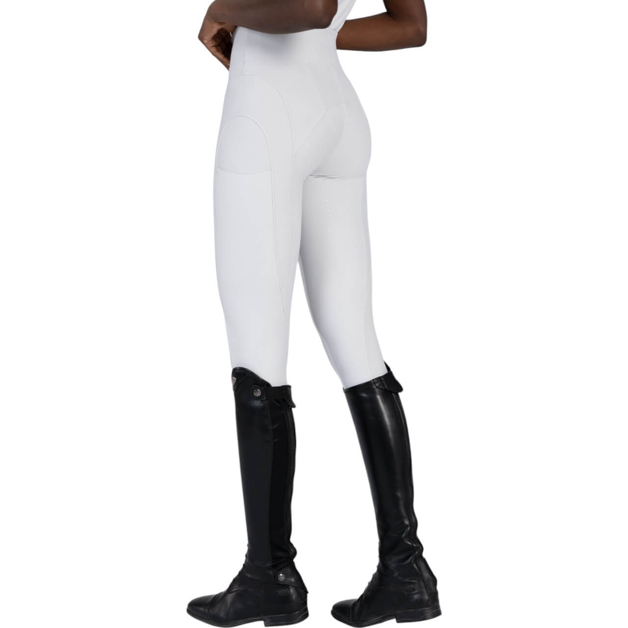 Reitleggings Damen Full-Grip Outline Damenreitleggings