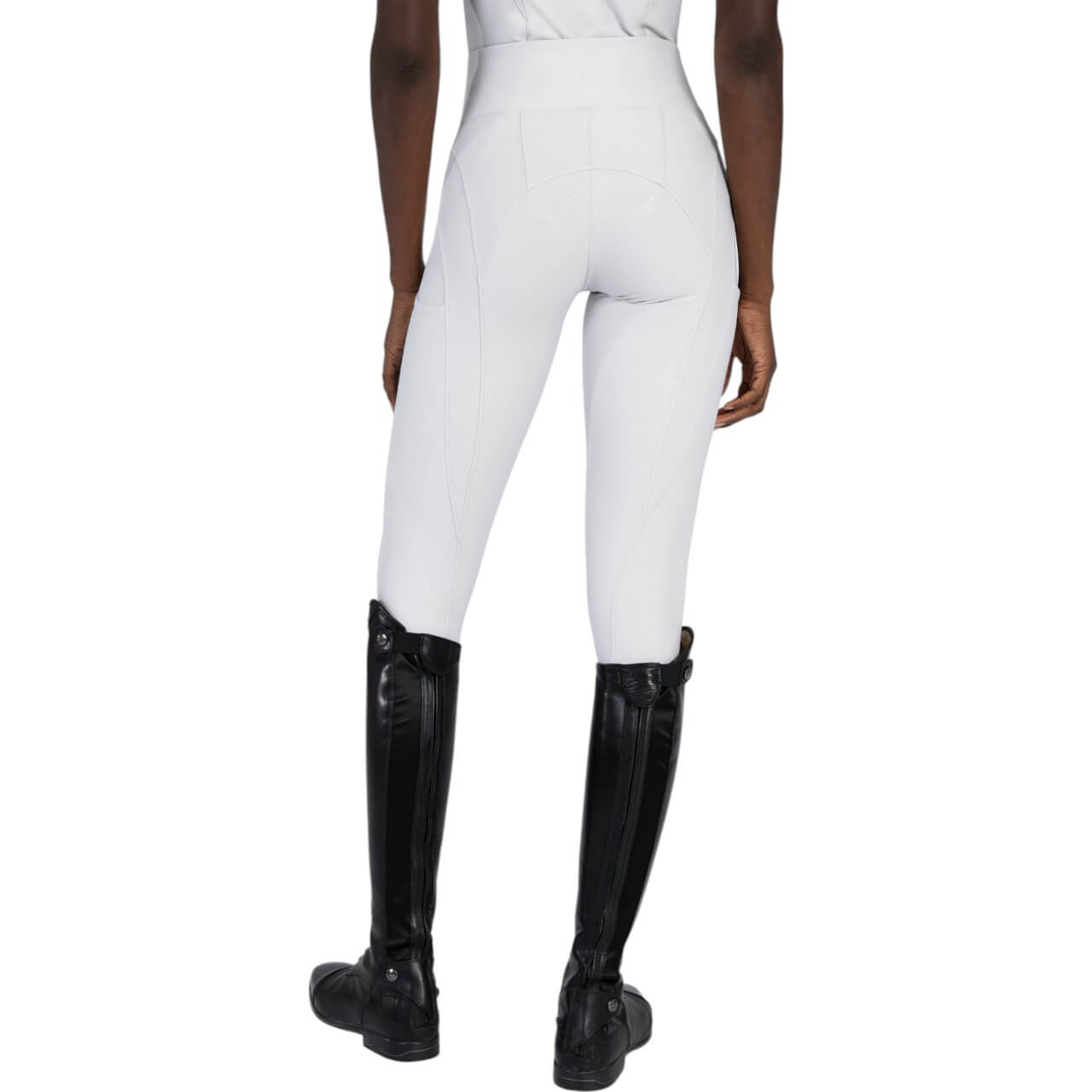 Reitleggings Damen Full-Grip Outline Damenreitleggings