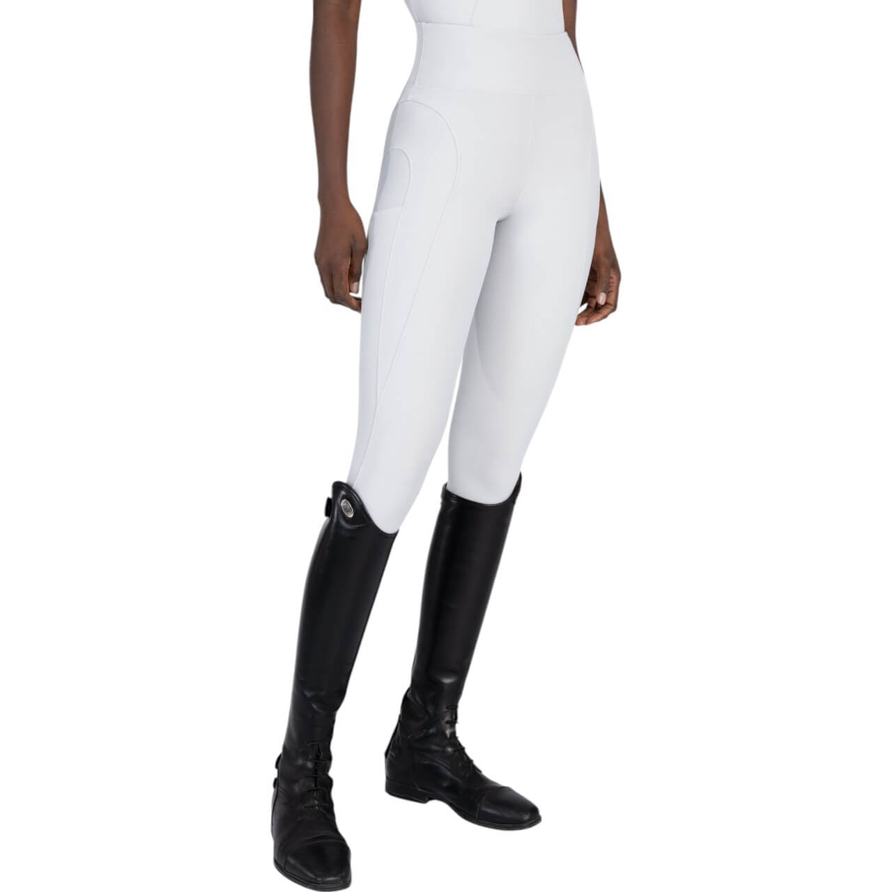 Reitleggings Damen Full-Grip Outline Damenreitleggings