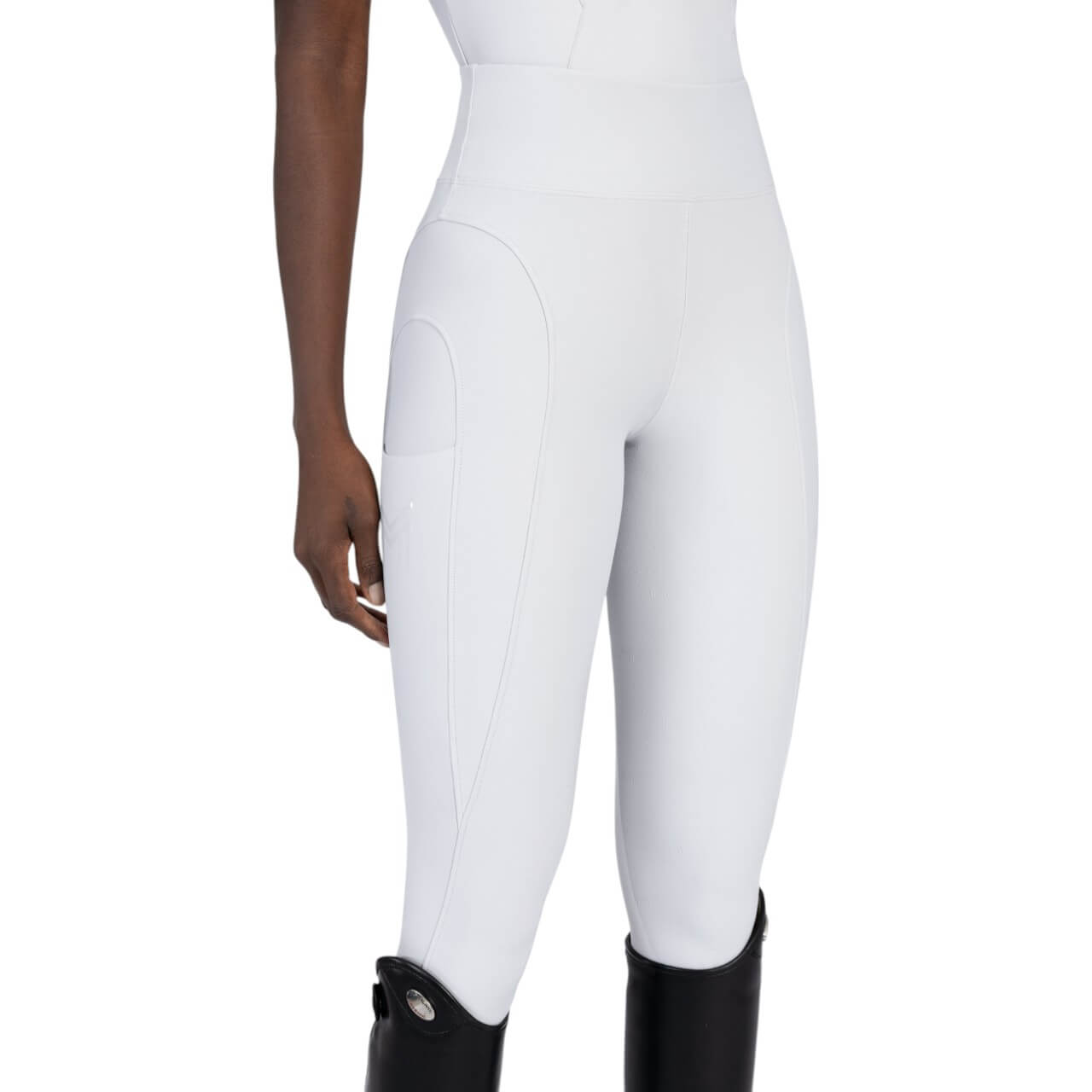 Reitleggings Damen Full-Grip Outline Damenreitleggings