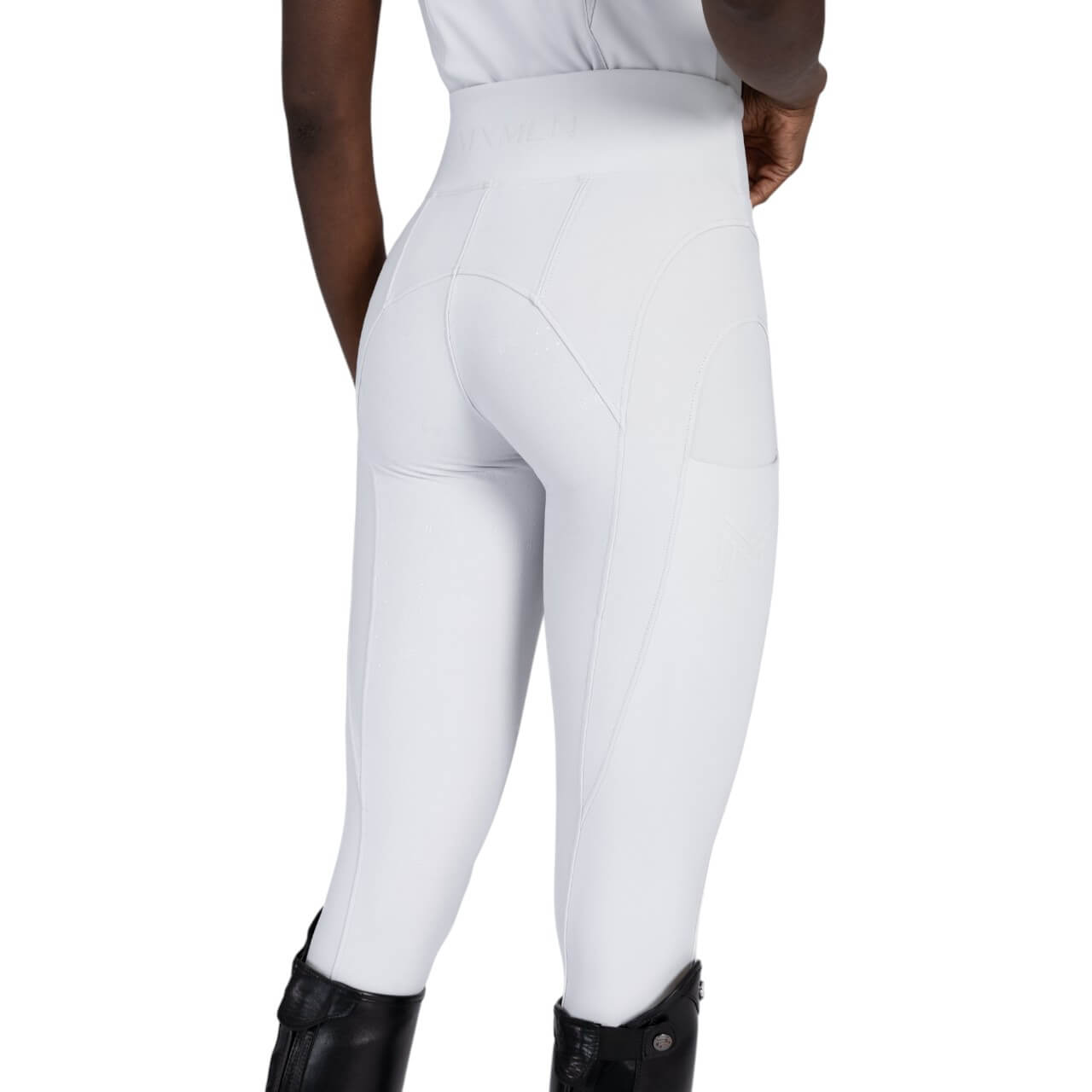 Reitleggings Damen Full-Grip Outline Damenreitleggings