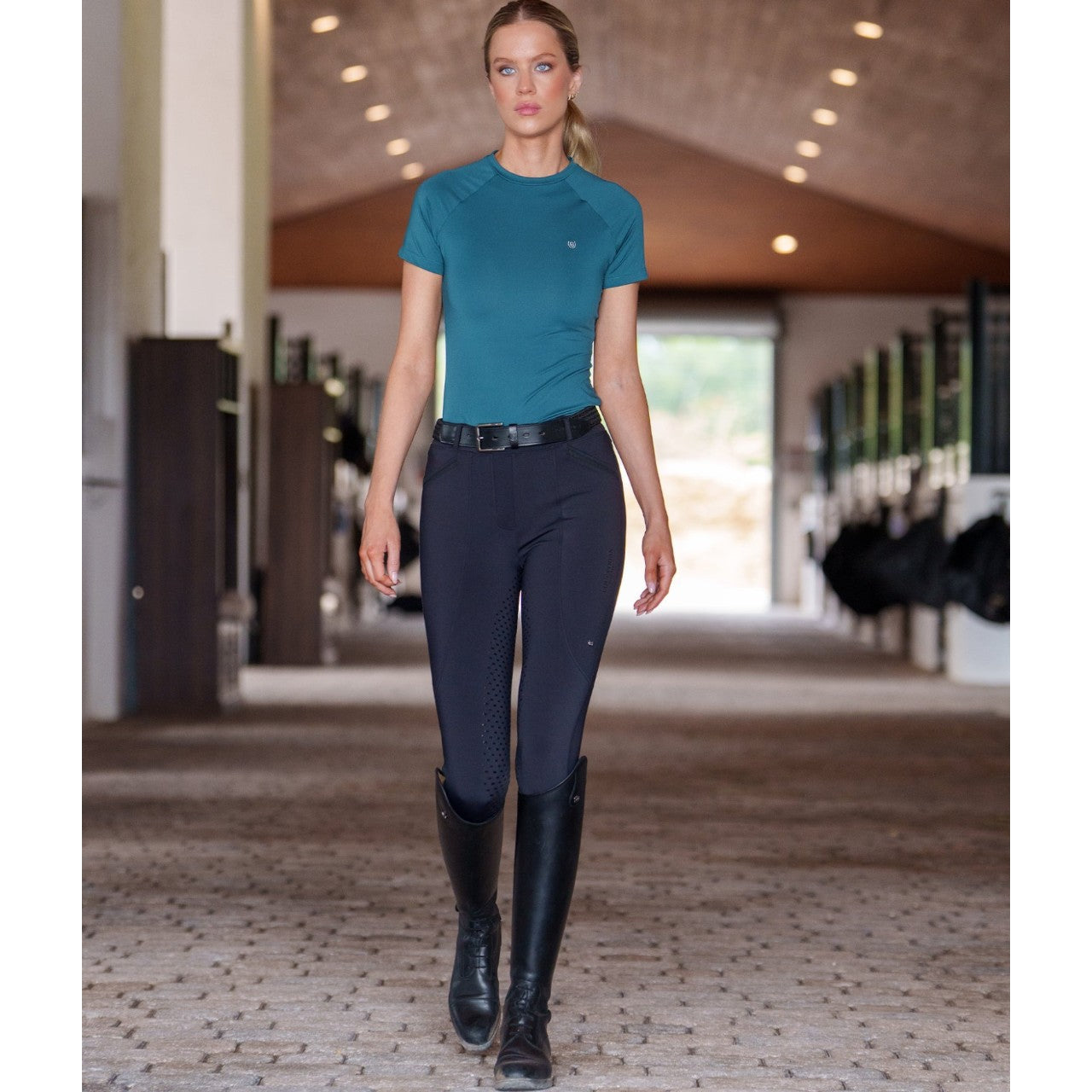 Reitleggings Damen Full-Grip Premium Leggings