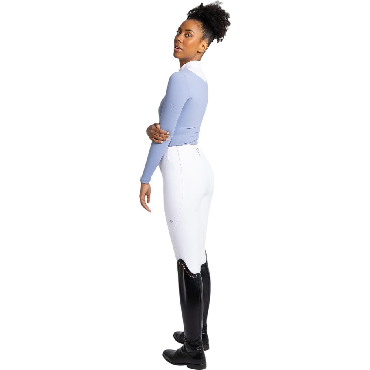 Reitleggings Damen Full-Grip Studio Damenreitleggings