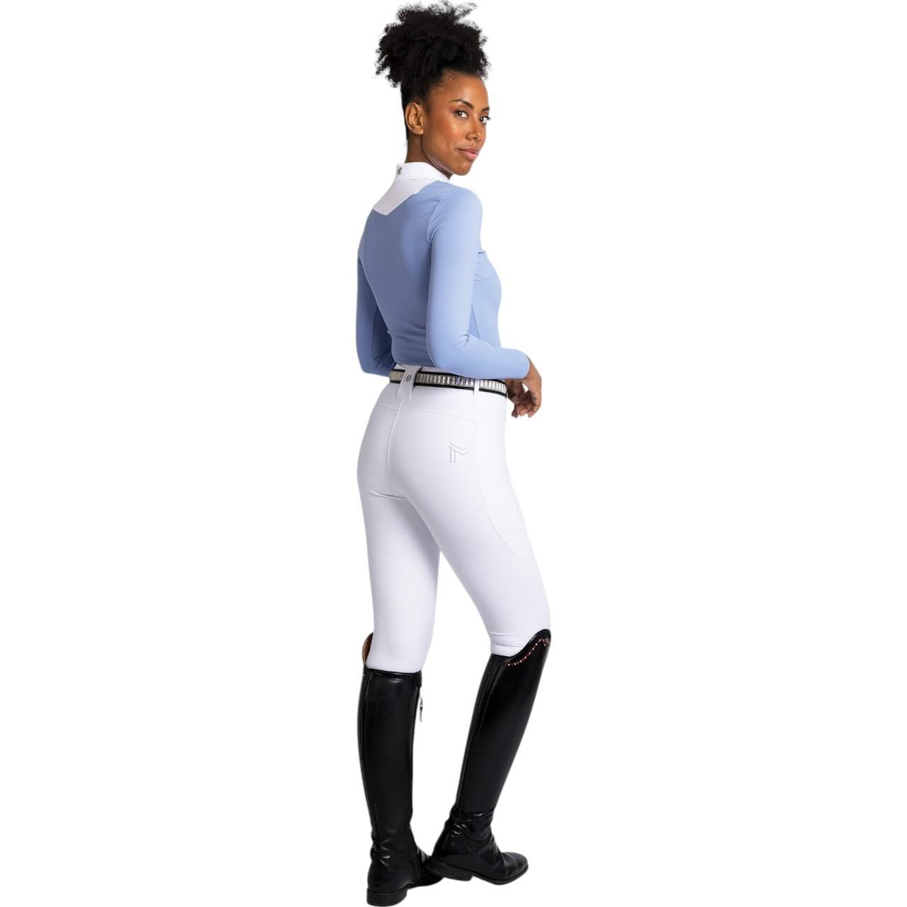 Reitleggings Damen Full-Grip Studio Damenreitleggings
