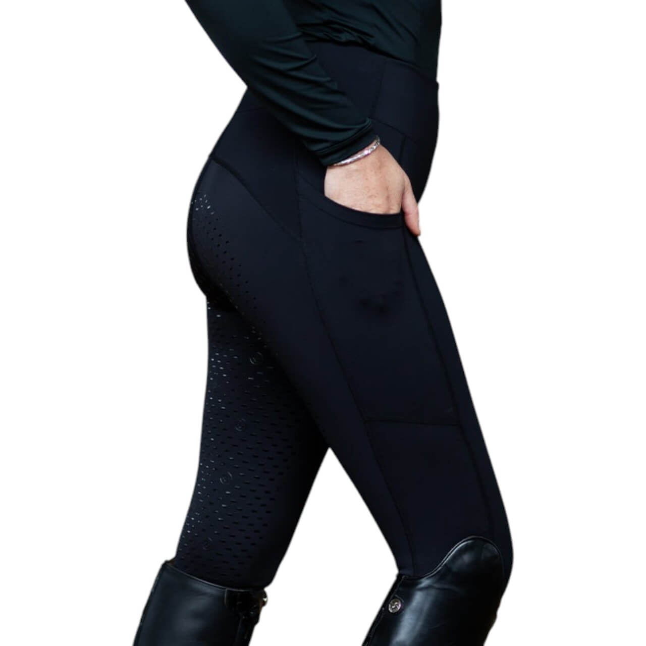 Reitleggings Damen Knee-Grip Movement Leggings