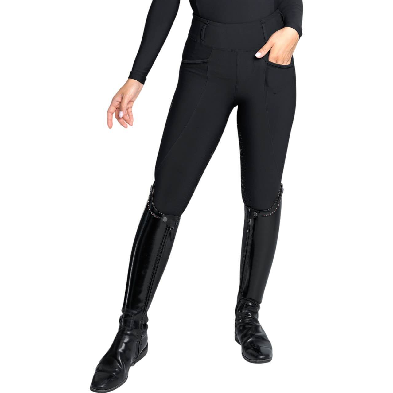 Reitleggings Damen Knee-Grip Pro Riding Leggings