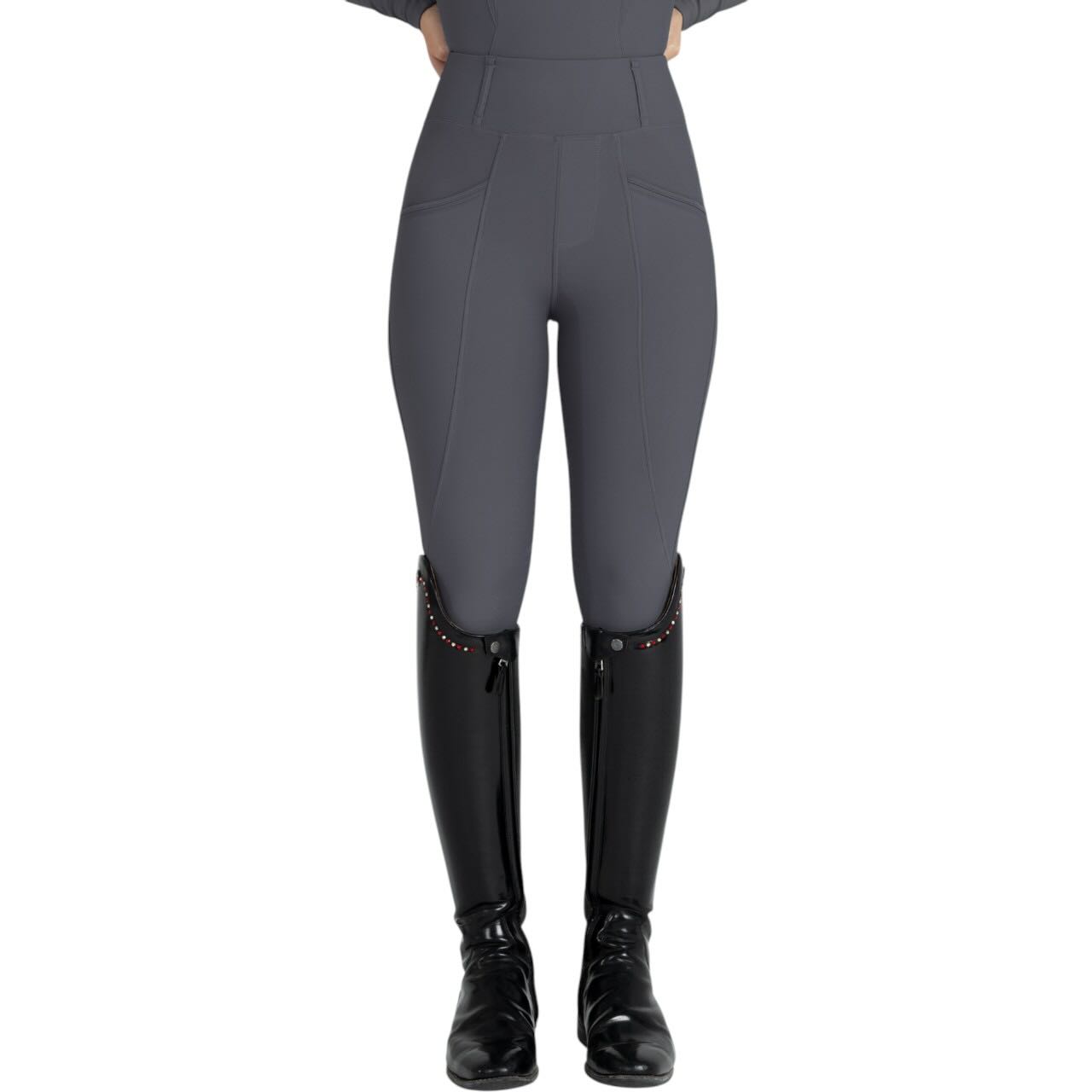 Reitleggings Damen Knee-Grip Pro Riding Leggings