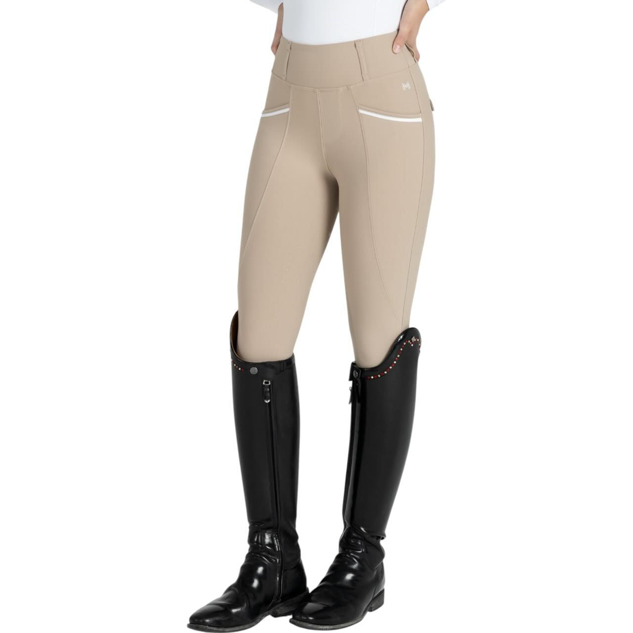 Reitleggings Damen Knee-Grip Pro Riding Leggings
