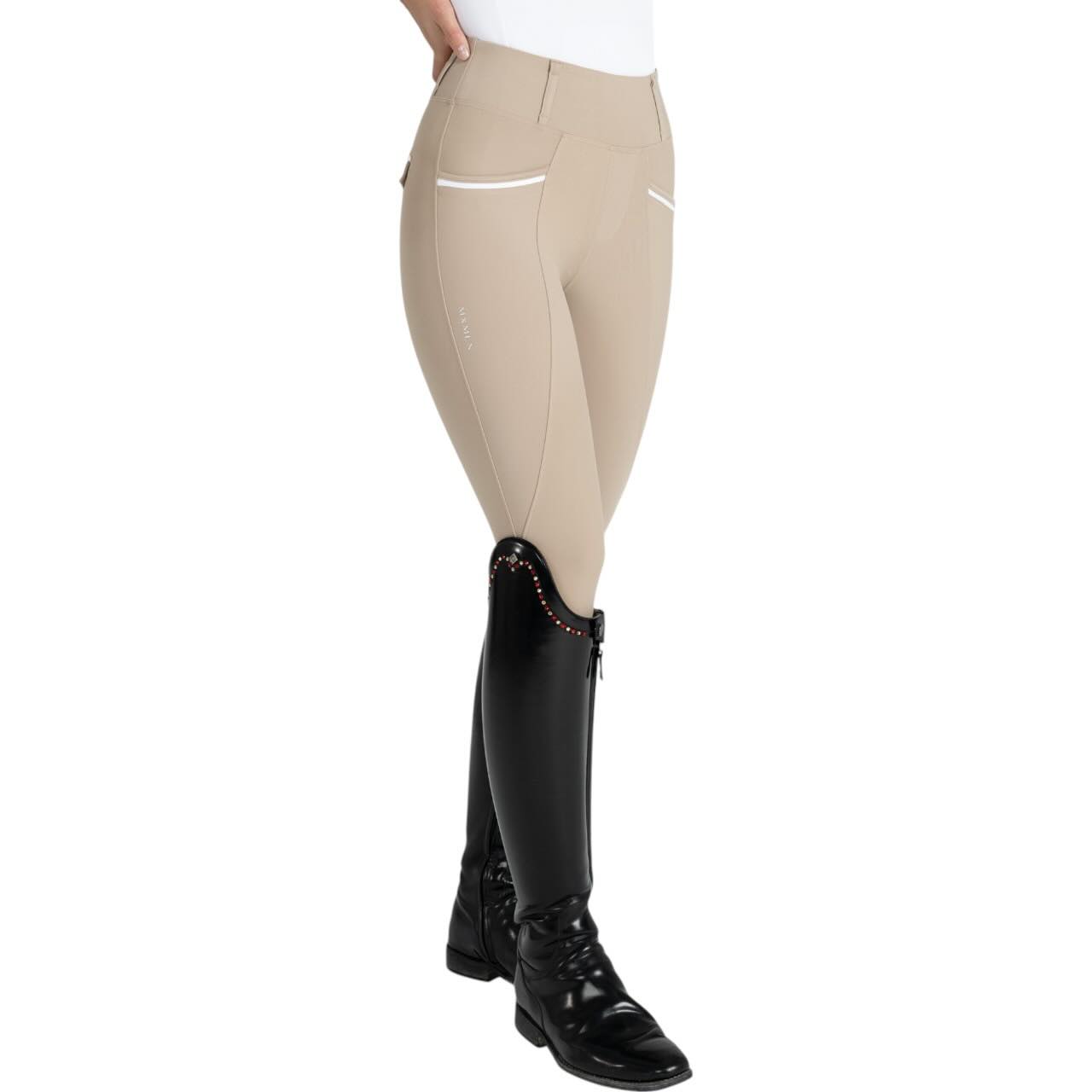 Reitleggings Damen Knee-Grip Pro Riding Leggings