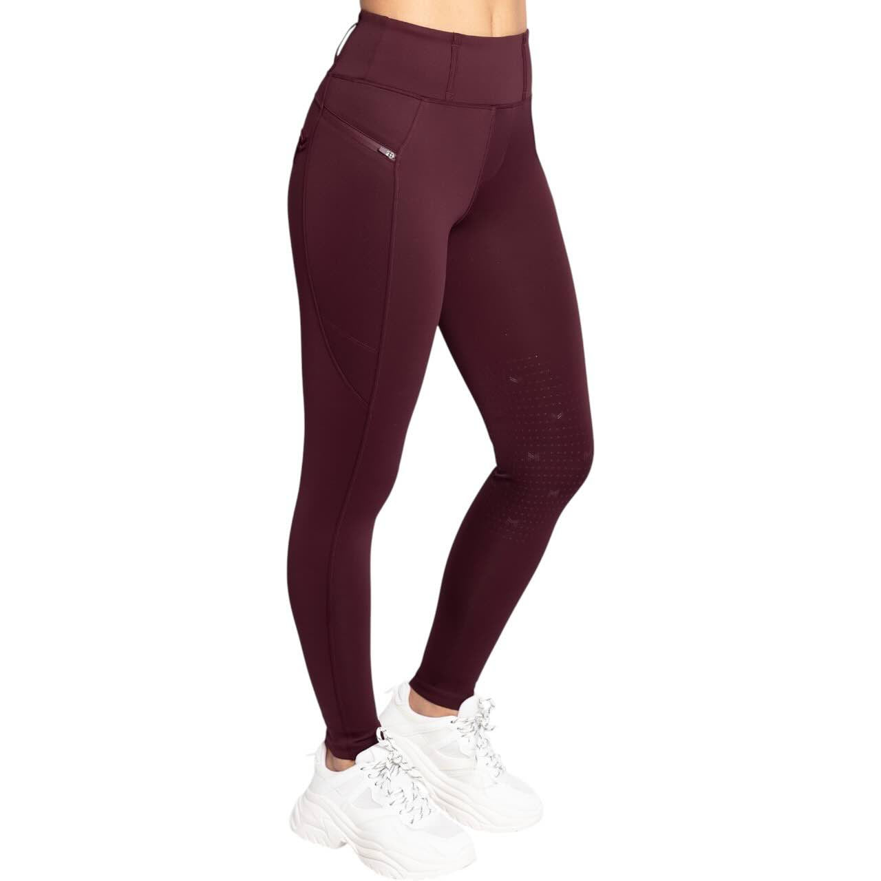 Reitleggings Damen Knee-Grip Studio Damenreitleggings