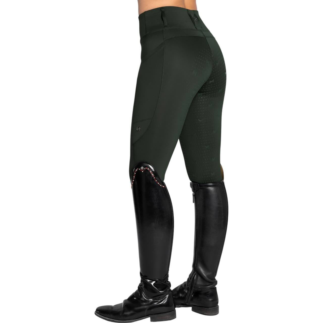 Reitleggings Damen Knee-Grip Studio Damenreitleggings