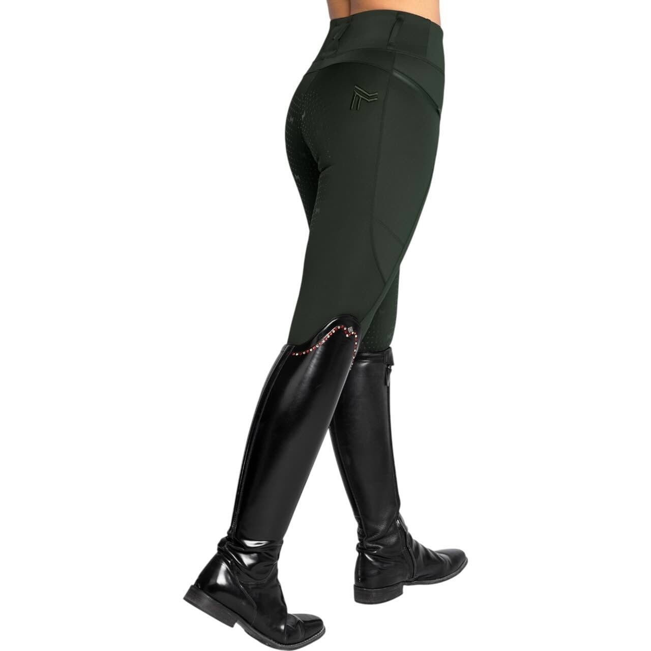 Reitleggings Damen Knee-Grip Studio Damenreitleggings