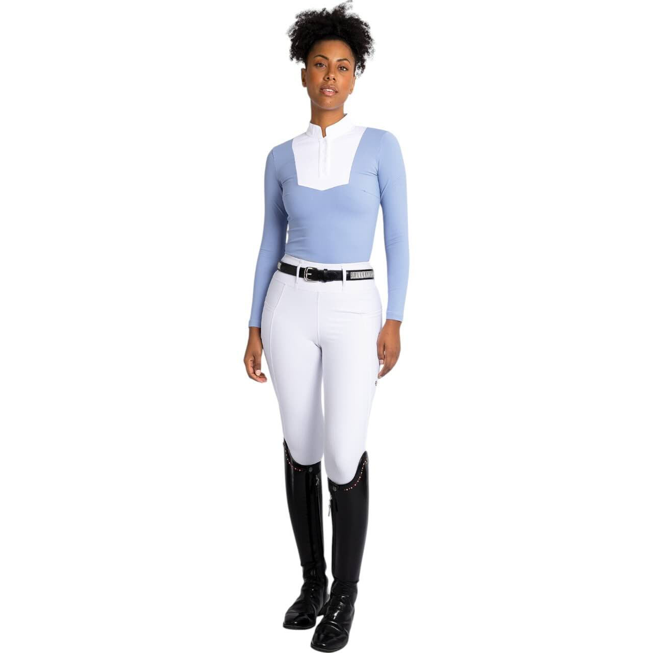 Reitleggings Damen Knee-Grip Studio Damenreitleggings
