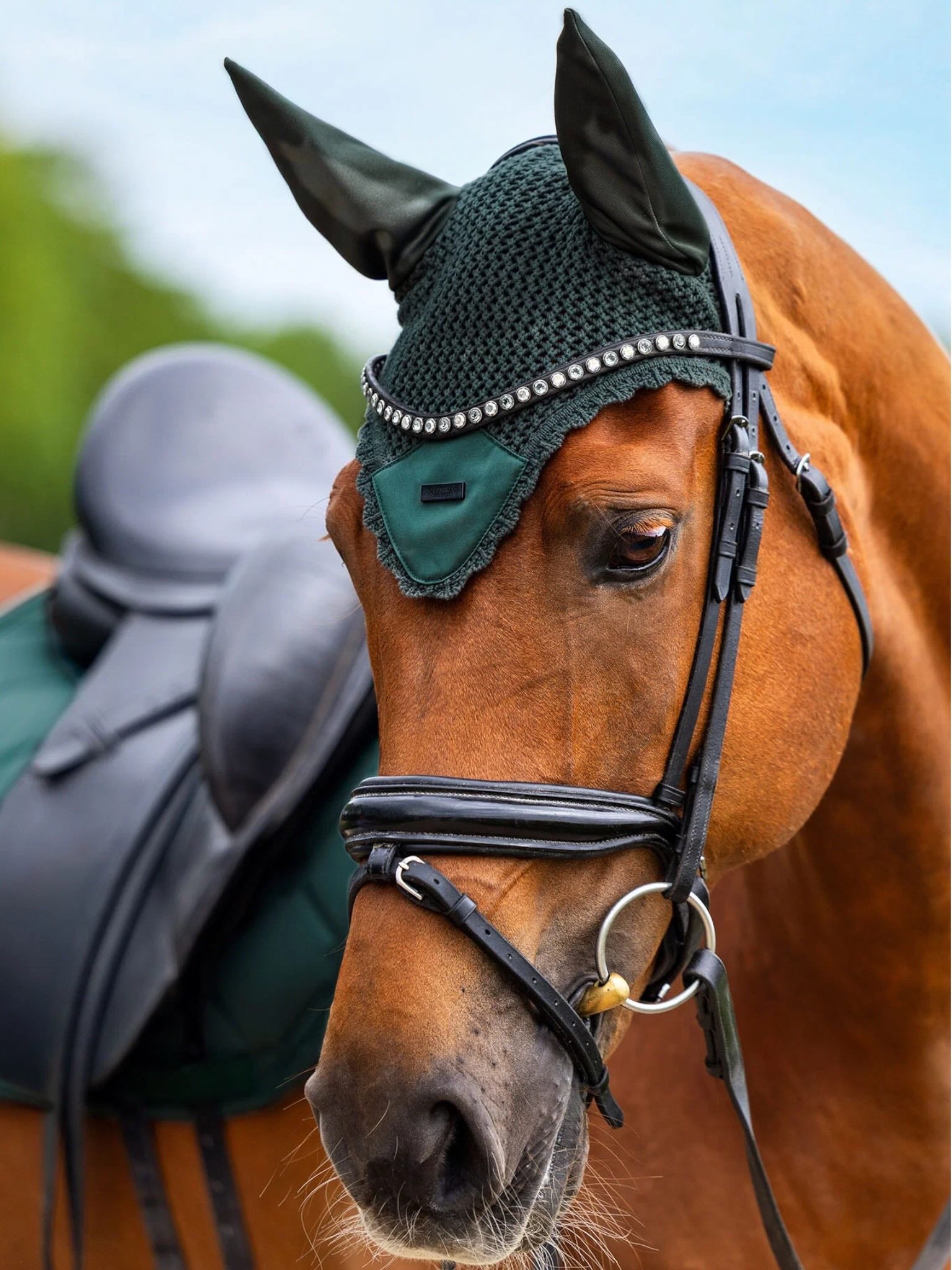 Fliegenhaube Velvet Sycamore Green Fliegenmütze