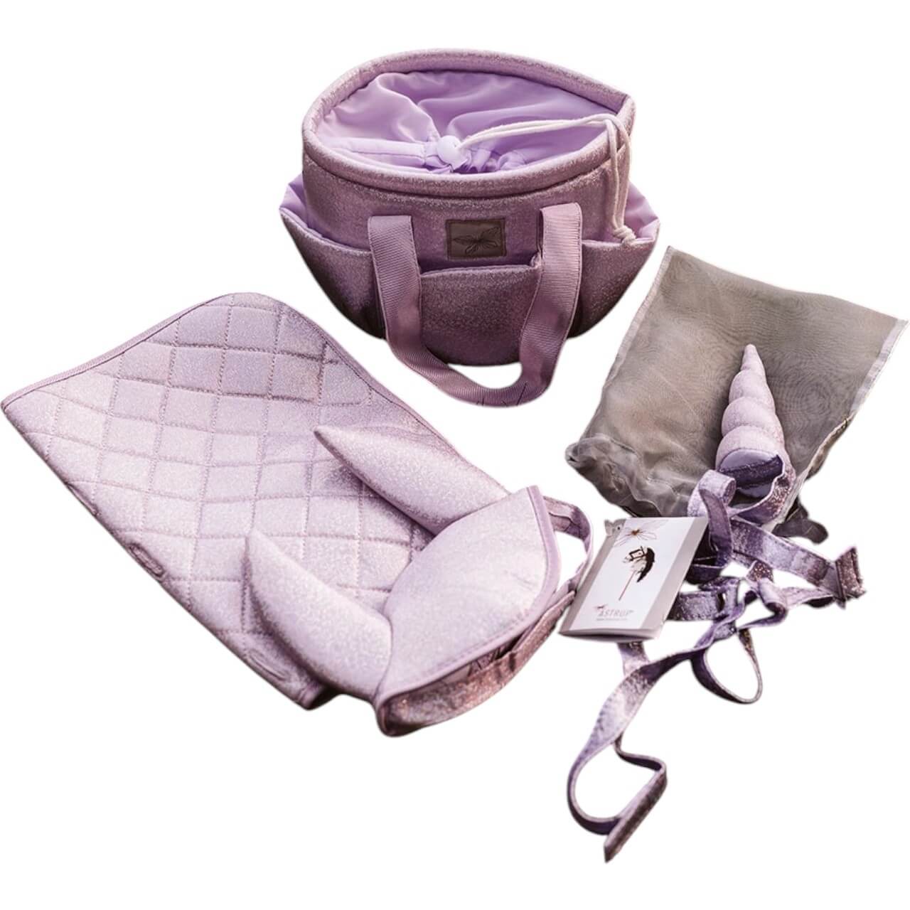 Schabracke und Fliegenhaube Glitter Hobby Horse Saddle Pad