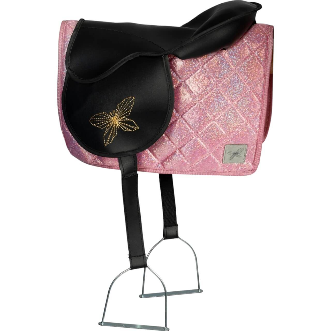 Schabracke und Fliegenhaube Glitter Hobby Horse Saddle Pad