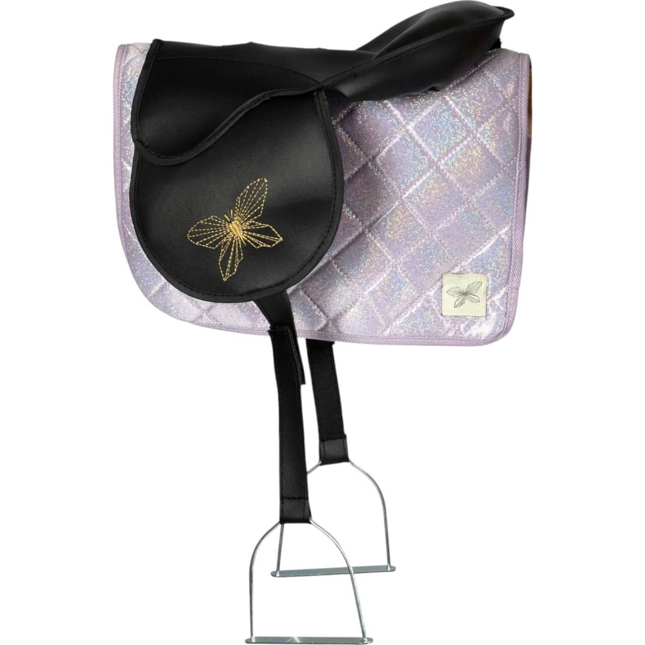 Schabracke und Fliegenhaube Glitter Hobby Horse Saddle Pad