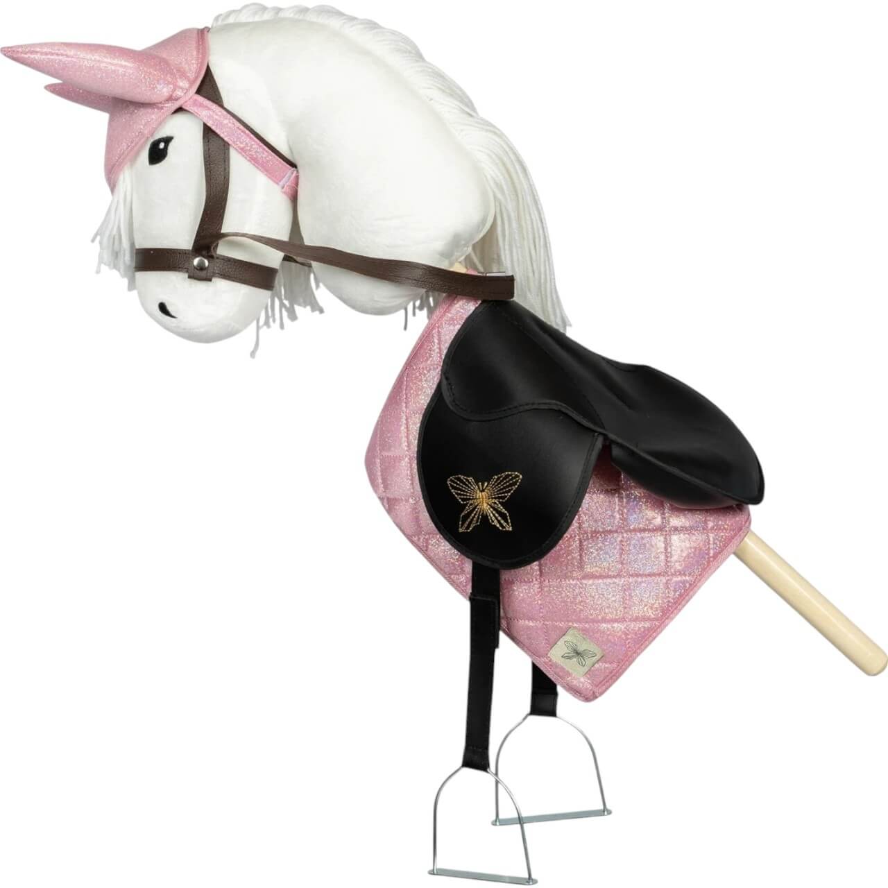 Schabracke und Fliegenhaube Glitter Hobby Horse Saddle Pad